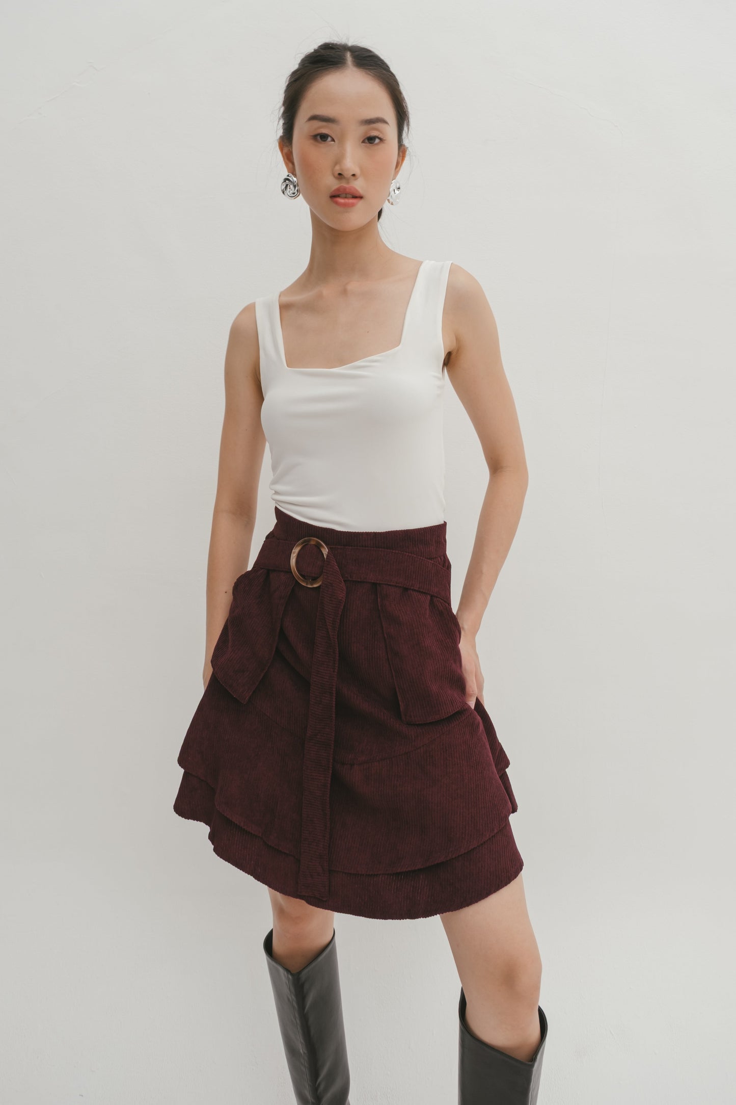 Ripple Ruffle Skort