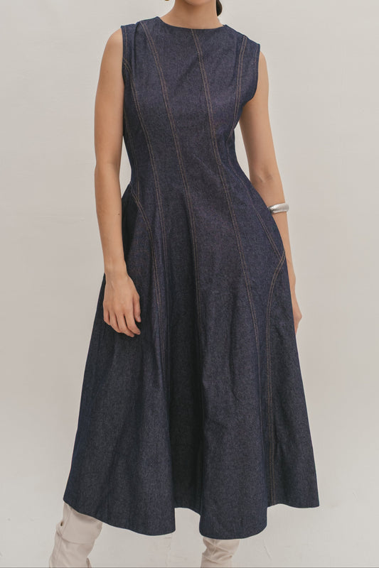 Serein Midi Denim Dress